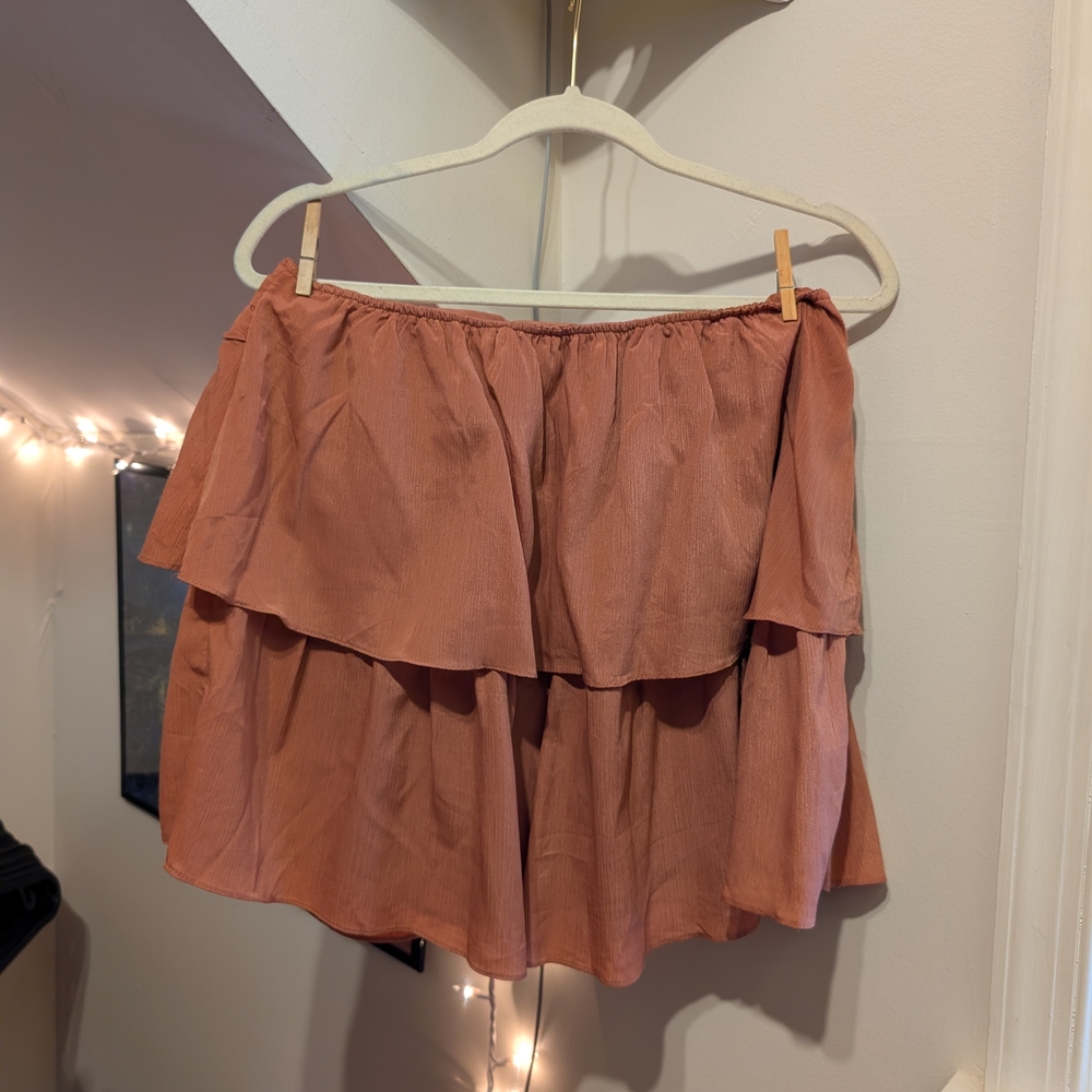 Rust Layered Skirt